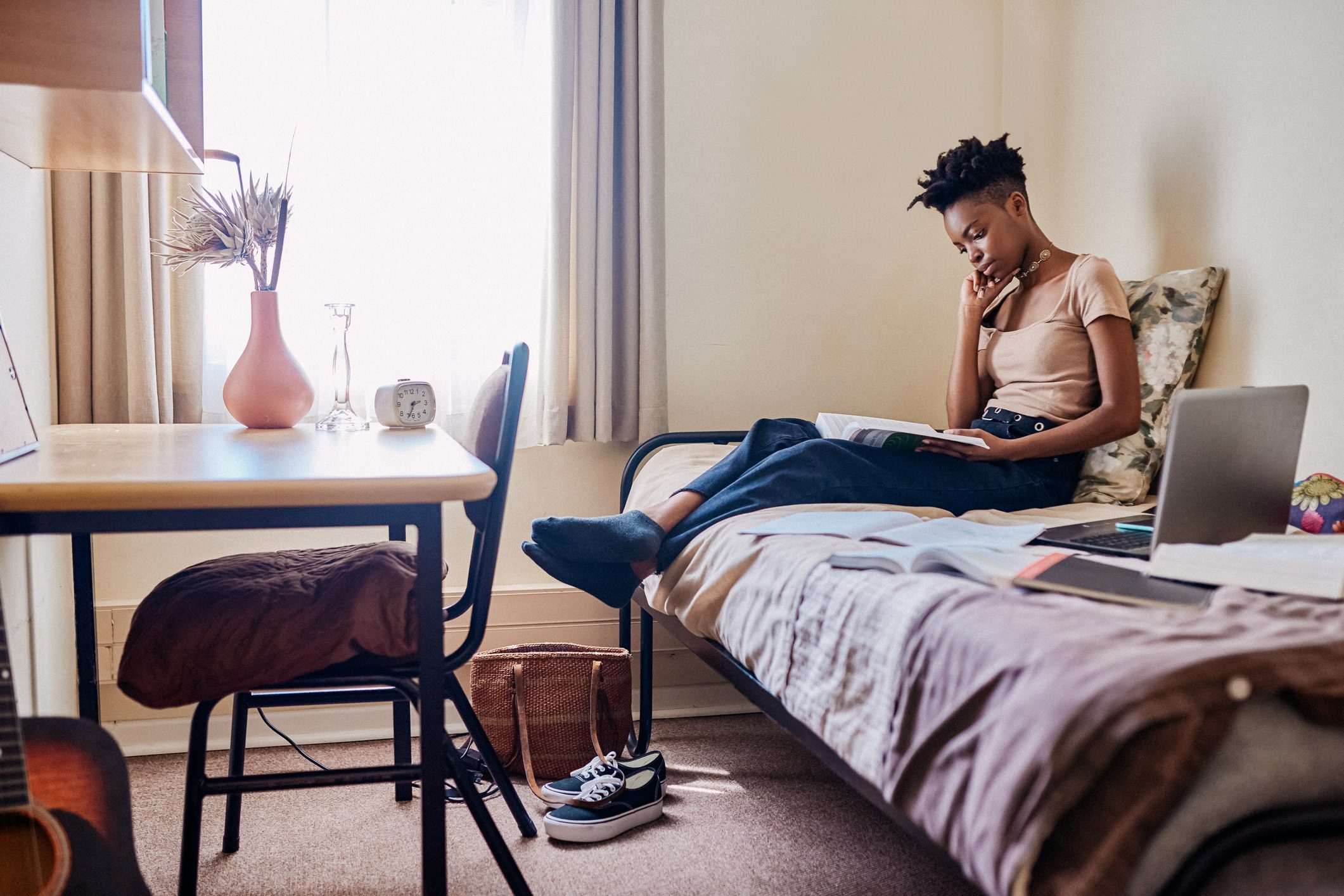 student in hmo in own bedroom space